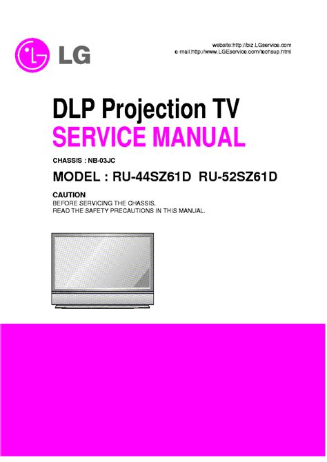 dlp hd tv pdf manual